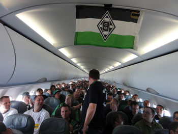 Charter-Flieger Borussia Mönchengladbach nach Kiew
