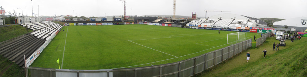 Das Stadion Kaplakrikavllur in Hafnarfjrdur