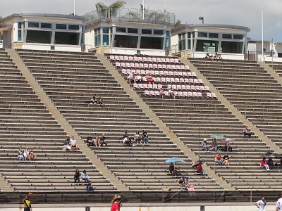 Tribne im La Playa Stadium in Santa Barbara
