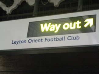 Ausgang an der U-Bahn-Station Leyton