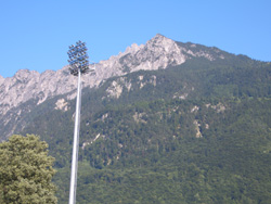 Das Rheinpark Stadion in Vaduz