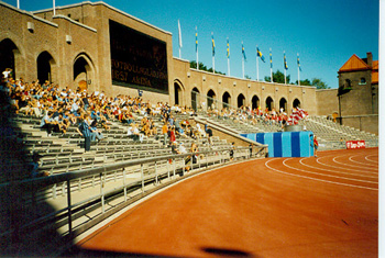 Das altehrwrdige Olympiastadion in Stockholm