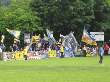 Fans des 1. FC Saarbrcken in Robach