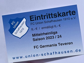 Ticket beim FC Schafhausen