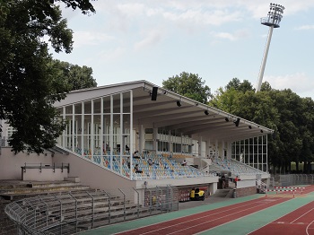 Tribüne im Willy-Sachs-Stadion