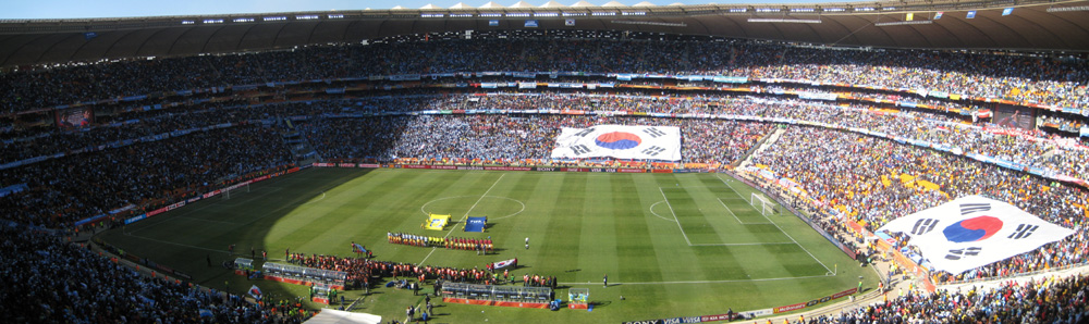 Soccer City in Johannesburg