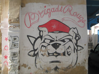 Graffito der Brigade Rouge aus Sousse