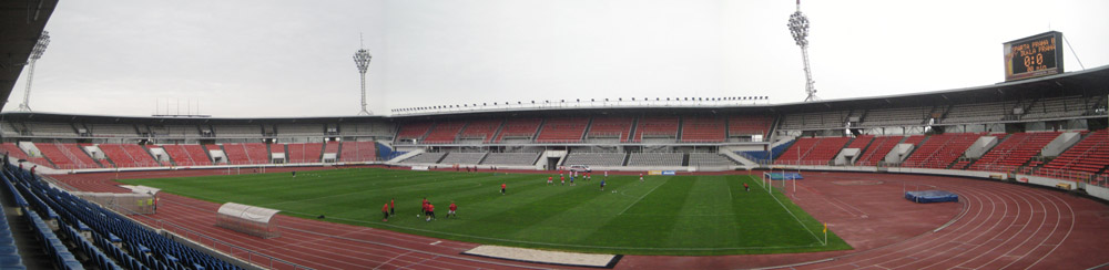 Das Stadion Evzena Rosickeho in Prag