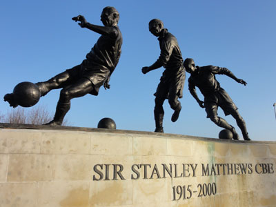 Denkmal fr Stanley Matthews in Stoke