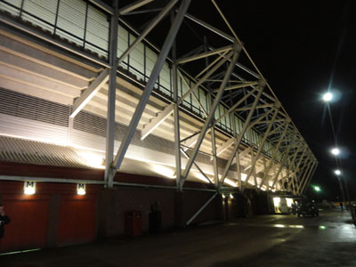 Stoke Citys Stadion von auen