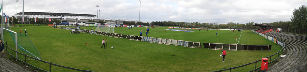 Das Stadion Valbjarnarvllur in Reykjavik