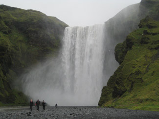 Wasserfall Skogafoss in Sd-Island