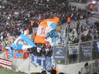Fans von Olympique Marseille in Toulouse