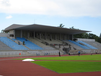 Die Haupttribne des Kadrioru Stadion