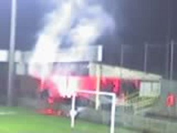 Fans von Sporting Charleroi in Wetteren
