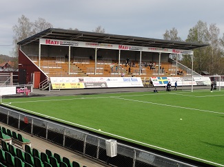 Tribüne im Domnarvsvallen