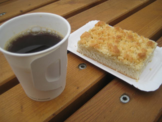 ...dafür aber Kaffee und Kuchen im Fanhaus