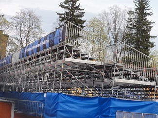 Stahlrohrtribüne im Studenternas